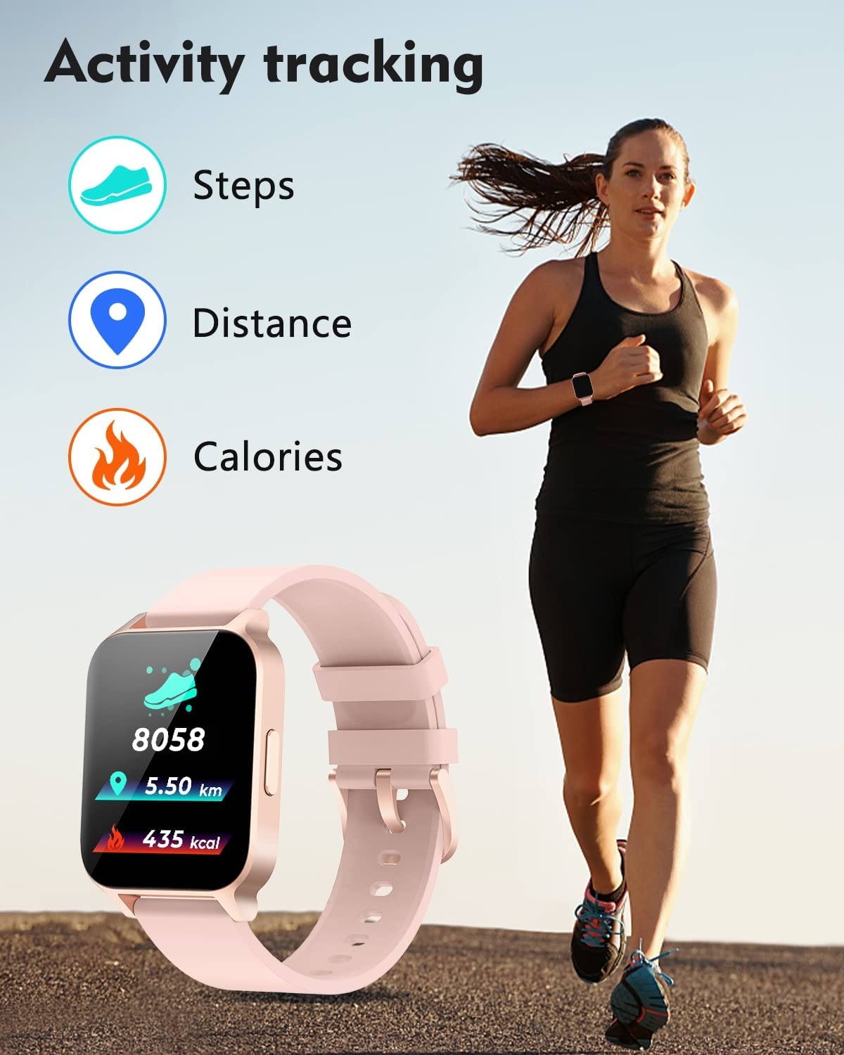 Meilleur montre connectée femme intelligente fitness suivi de sport et de  santé SMARTWATCH – MY FEERIE
