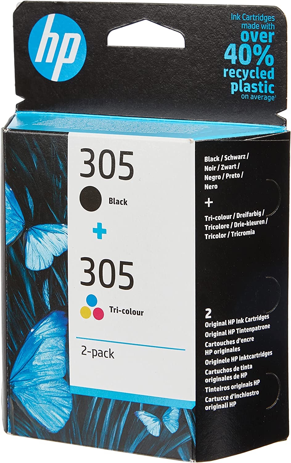 Pack de 2 cartouches HP 305 Noir et Couleur pour imprimante HP