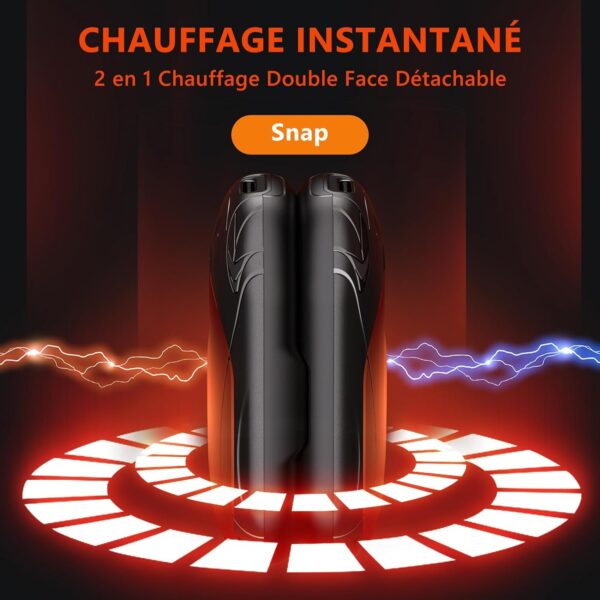 Rechargeable, Lectrique, Chauffage Continu, Chauffage Double Face, 6000 Mah  Pour Les Activits De Plein Air