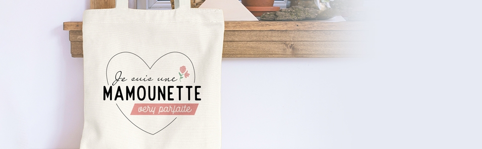 Tote bag Mamounette, Fete des meres, Noël Maman, Anniversaire Maman, sac maman, cadeau naissance